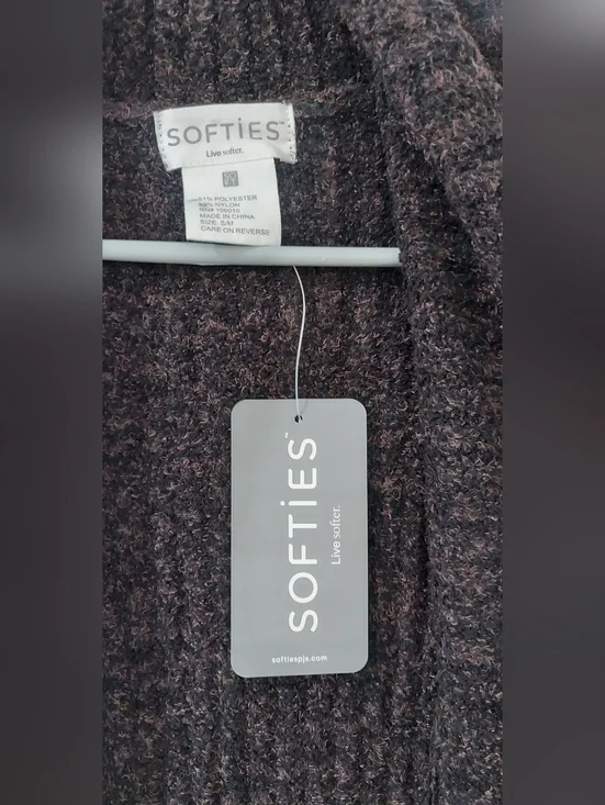 Softies Cozy Ribbed Knit Long Robe - Picture 5 of 7